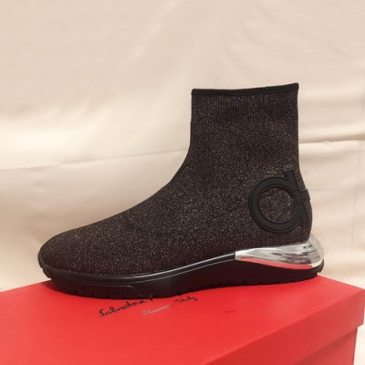 Ferragamo 2019 Mens Knit Running Shoes - 페라가모 2019 남성용 니트 런닝 슈즈 FGMS0100,Size(240 - 270).다크그레이