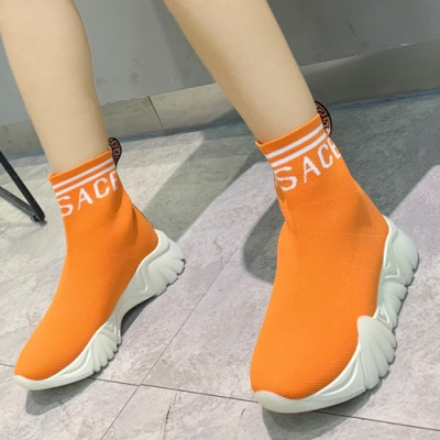 Versace  2019 Mm /Wm Knit Running Shoes - 베르사체 2019 남여공용 니트 런닝슈즈,VERS0084,Size(225 - 280).오렌지