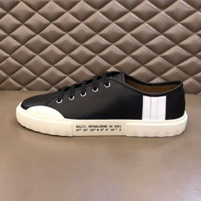 Bally 2019 Mens Leather Sneakers - 발리 2019 남성용 레더 스니커즈,BALS0074,Size(245 - 265).블랙