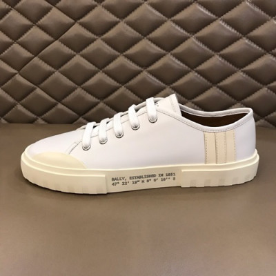 Bally 2019 Mens Leather Sneakers - 발리 2019 남성용 레더 스니커즈,BALS0075,Size(245 - 265).화이트