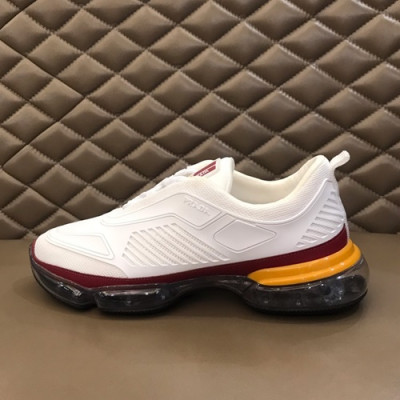 [매장판]Prada 2019 Mens Leather Running Shoes  - 프라다 2019 남성용 레더 투톤 런닝 슈즈 PRAS0201.Size(240 - 270).화이트