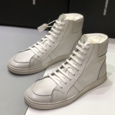 Saint Laurent 2019 Mens Leather Sneakers  - 입생로랑 2019 남성용 레더 스니커즈 SLS0055,Size(245 - 270).화이트