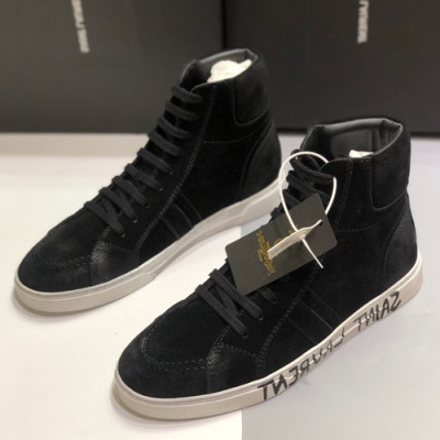 Saint Laurent 2019 Mens Suede Sneakers  - 입생로랑 2019 남성용 스웨이드 스니커즈 SLS0057,Size(245 - 270).블랙