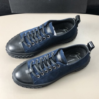 Giuseppe Zanoti 2019 Mens Leather Sneakers - 쥬세페자노티 2019 남성용 레더 스니커즈 GZS0031,Size(240 - 270).블루
