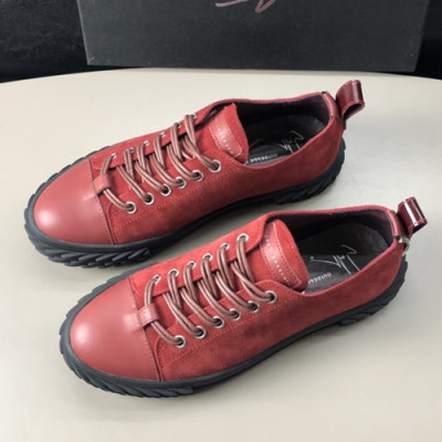 Giuseppe Zanoti 2019 Mens Leather Sneakers - 쥬세페자노티 2019 남성용 레더 스니커즈 GZS0032,Size(240 - 270).레드