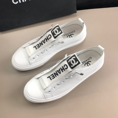 Chanel 2019 Mens Leather Sneakers - 샤넬 2019 남성용 레더 스니커즈 CHAS0417.Size(240 - 270).화이트
