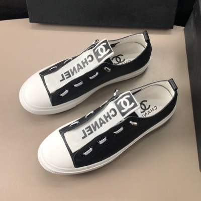 Chanel 2019 Mens Leather Sneakers - 샤넬 2019 남성용 레더 스니커즈 CHAS0418.Size(240 - 270).블랙