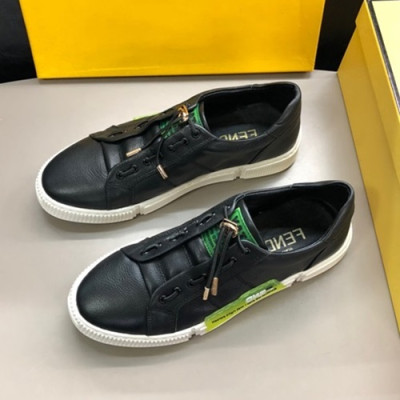Fendi 2019 Mens Leather Sneakers - 펜디 2019 남성용 레더 스니커즈 FENS0162,Size(240 - 270).블랙