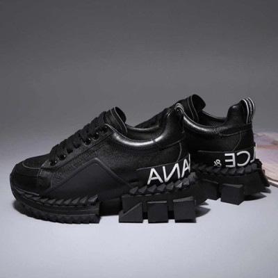 Dolce&Gabbana 2019 Mm / Wm Leather Running Shoes - 돌체앤가바나 2019 남여공용 레더 런닝슈즈 DGS0089.Size(225 - 280).블랙