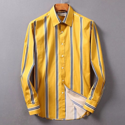 Burberry 2019 Mens Vintage Logo Cotton shirt - 버버리 2019 남성 빈티지 로고 코튼 셔츠 Bur01203x.Size(m - 2xl).옐로우