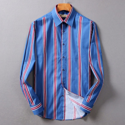 Burberry 2019 Mens Vintage Logo Cotton shirt - 버버리 2019 남성 빈티지 로고 코튼 셔츠 Bur01204x.Size(m - 2xl).블루