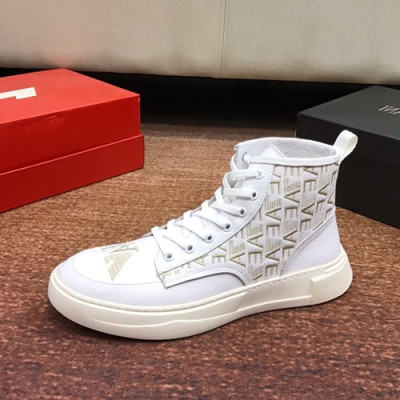 Armani 2019 Mens Leather Sneakers  - 알마니 2019 남성용 레더 스니커즈 ARMS0070,Size(240 - 270).화이트