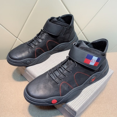 Louis Vuitton 2019 Mens Leather Sneakers - 루이비통 2019 남성용 레더 스니커즈 LOUS0340.Size(240 - 270).블랙