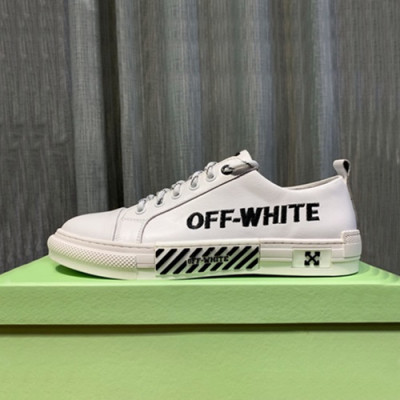 Off-white 2019 Mens Leather Sneakers - 오프화이트 2019 남성용 레더 스니커즈 OFFS0030.Size(240 - 270),화이트