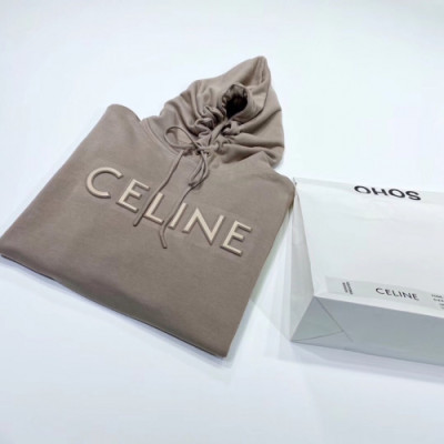 Celine 2019  Mm/Wm Logo Cotton Oversize Hooded - 셀린느 2019 남자 로고 코튼 오버사이즈 후드티 Cel0044x.Size(s - xl).카멜