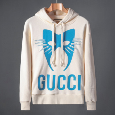 Gucci 2019 Mm/Wm Logo Glitter Cotton Hood Tee - 구찌 남자 로고 글리터 코튼 후드티 Guc01452x.Size(xs - l).아이보리