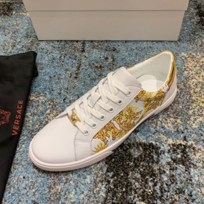 Versace 2019 Mens Leather Sneakers - 베르사체 2019 남성용 레더 스니커즈 VERS0119,Size (240 - 270).화이트