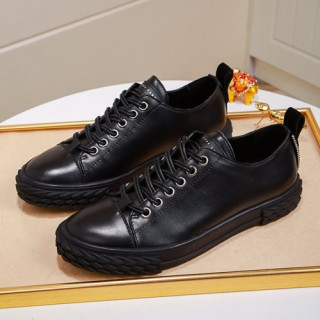 Giuseppe Zanoti 2019 Mens Leather Sneakers - 쥬세페자노티 2019 남성용 레더 스니커즈 GZS0036,Size(240 - 270).블랙