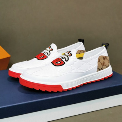 Gucci 2019 Mens Leather Slip On - 구찌 2019 남성용 레더 슬립온 GUCS0435,Size(240 - 270).화이트