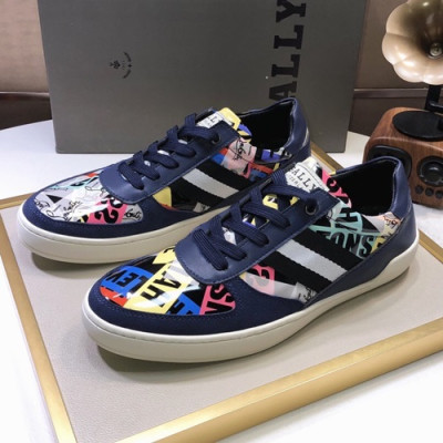 Bally 2019 Mens Leather Sneakers - 발리 2019 남성용 레더 스니커즈,BALS0077,Size(240 - 270).네이비