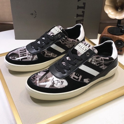 Bally 2019 Mens Leather Sneakers - 발리 2019 남성용 레더 스니커즈,BALS0078,Size(240 - 270).블랙