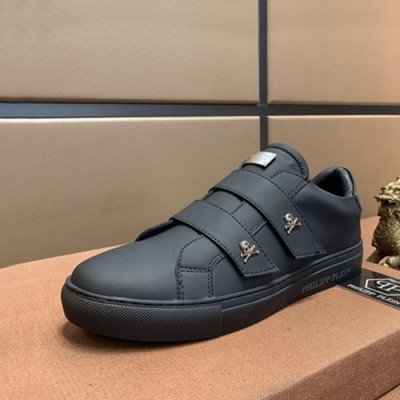 Philipp plein 2019 Mens Leather Sneakers  - 필립플레인 2019 남성용 레더 스니커즈 PPS0124,Size(240 - 270).블랙