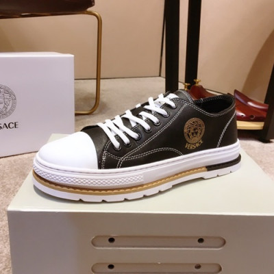 Versace 2019 Mens Leather Sneakers - 베르사체 2019 남성용 레더 스니커즈 VERS0134,Size (240 - 270).블랙