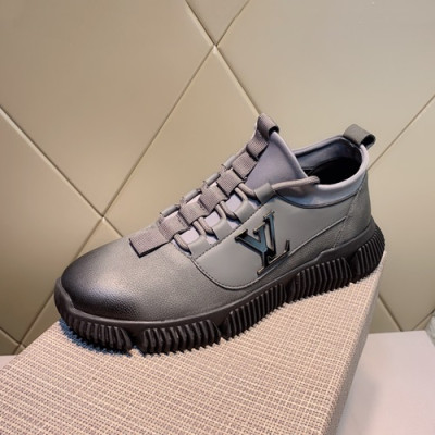 Louis Vuitton 2019 Mens Leather Sneakers - 루이비통 2019 남성용 레더 스니커즈 LOUS0359.Size(240 - 270).그레이