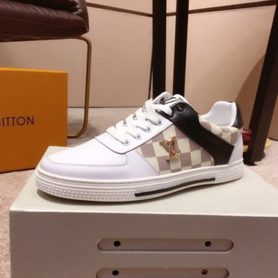 Louis Vuitton 2019 Mens Leather Sneakers - 루이비통 2019 남성용 레더 스니커즈 LOUS0362.Size(240 - 270).화이트