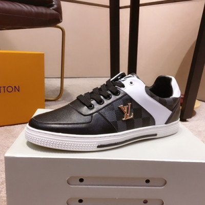Louis Vuitton 2019 Mens Leather Sneakers - 루이비통 2019 남성용 레더 스니커즈 LOUS0363.Size(240 - 270).블랙
