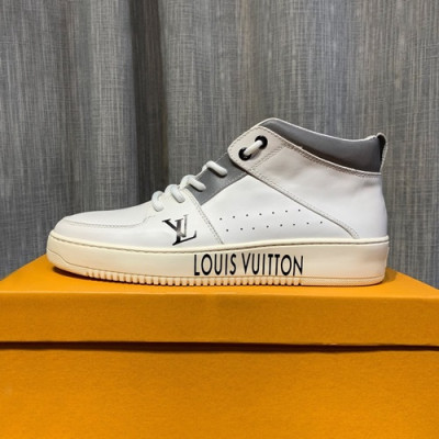 Louis Vuitton 2019 Mens Leather Sneakers - 루이비통 2019 남성용 레더 스니커즈 LOUS0364.Size(240 - 270).화이트
