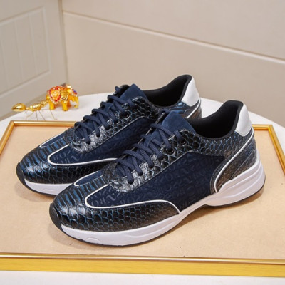 Hugo Boss 2019 Mens Leather Running Shoes - 휴고보스 2019 남성용 레더 런닝 슈즈 HUGS0023.Size(240 - 270).네이비