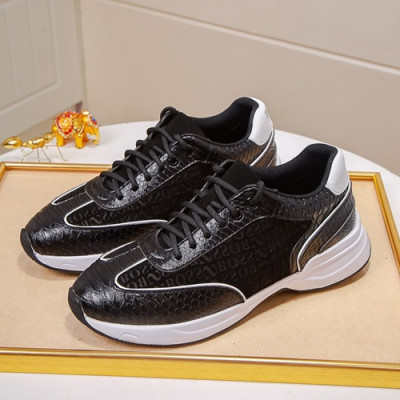 Hugo Boss 2019 Mens Leather Running Shoes - 휴고보스 2019 남성용 레더 런닝 슈즈 HUGS0024.Size(240 - 270).블랙