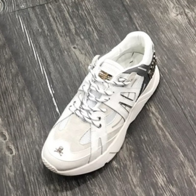 Philipp plein 2019 Mens Leather Sneakers  - 필립플레인 2019 남성용 레더 스니커즈 PPS0131,Size(240 - 275).화이트