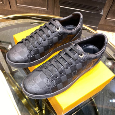 Louis Vuitton 2019 Mens Leather Sneakers - 루이비통 2019 남성용 레더 스니커즈 LOUS0369.Size(240 - 270).블랙