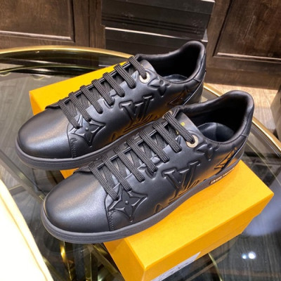 Louis Vuitton 2019 Mens Leather Sneakers - 루이비통 2019 남성용 레더 스니커즈 LOUS0371.Size(240 - 270).블랙