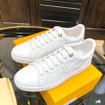 Louis Vuitton 2019 Mens Leather Sneakers - 루이비통 2019 남성용 레더 스니커즈 LOUS0372.Size(240 - 270).화이트