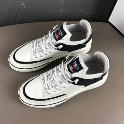 Gucci 2019 Mens Leather Sneakers - 구찌 2019 남성용 레더 스니커즈 GUCS0460,Size(240 - 270).화이트