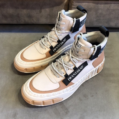 Prada 2019 Mens Leather Sneakers - 프라다 2019 남성용 레더 스니커즈,PRAS00218,Size(240 - 270).화이트