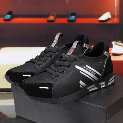 Armani 2019 Mens Sneakers  - 알마니 2019 남성용 스니커즈 ARMS0085,Size(240 - 270).블랙