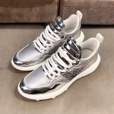 Armani 2019 Mens Leather Sneakers  - 알마니 2019 남성용 레더 스니커즈 ARMS0087,Size(240 - 270).실버