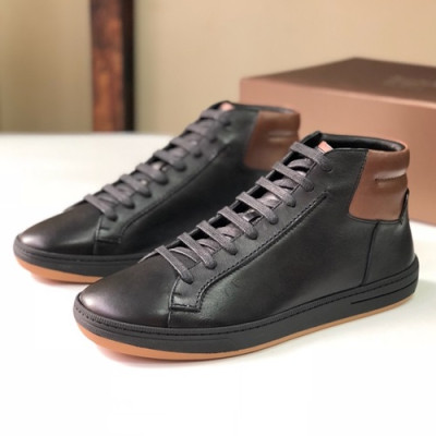 [매장판]Berluti 2019 Mens Leather Sneakers -  벨루티 2019 남성용 레더 스니커즈 BERTS0052.Size(245 - 265).블랙