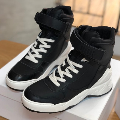 Dior 2019 Ladies Leather Sneakers Boots - 디올 2019 여성용 레더 스니커즈 부츠 DIOS0118,Size(225 - 245).블랙