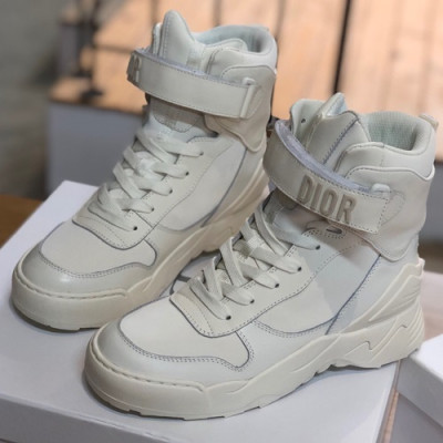 Dior 2019 Ladies Leather Sneakers Boots - 디올 2019 여성용 레더 스니커즈 부츠 DIOS0119,Size(225 - 245).화이트