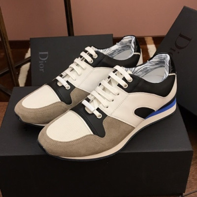 Dior 2019 Mens Leather Sneakers - 디올 2019 남성용 레더 스니커즈 DIOS0121,Size(240 - 270).화이트