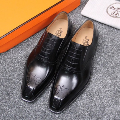 Hermes 2019 Mens Leather Shoes - 에르메스 2019 남성용 레더 슈즈 HERS0250.Size(245 - 275).블랙