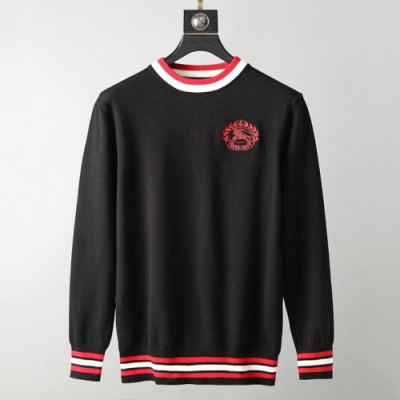 Burberry 2019 Mens Retro Logo Crew - neck Sweater - 버버리 2019 남성 레트로 로고 크루넥 스웨터 Bur01261x.Size(m - 3xl).블랙