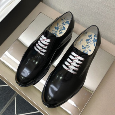 Gucci 2019 Mens Leather Oxford Shoes -  구찌 2019 남성용 레더 옥스퍼드 슈즈 GUCS0463.Size(245 - 270).블랙