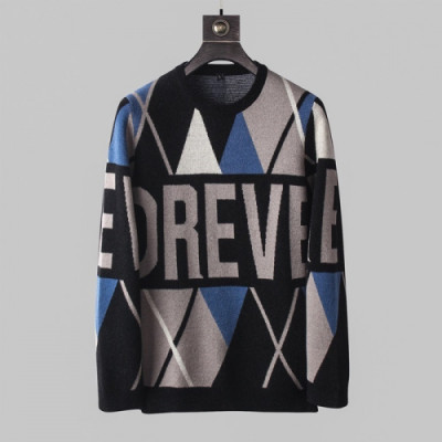 Versace 2019 Mens Medusa Logo Crew-neck Wool Sweater - 베르사체 2019 남성 메두사 로고 크루넥 울 스웨터 Ver0309x.Size(l - 4xl).블랙
