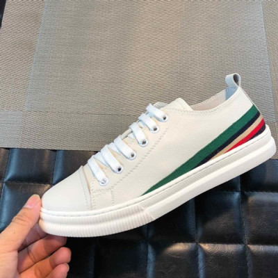Gucci 2019 Mens Leather Sneakers - 구찌 2019 남성용 레더 스니커즈 GUCS0472,Size(240 - 270),화이트